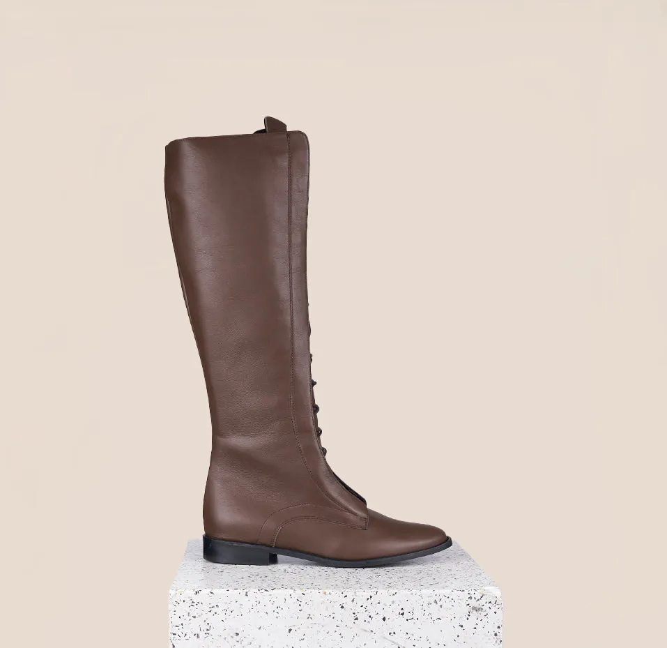 Milano Tall - Schokoladenbraunes Leder