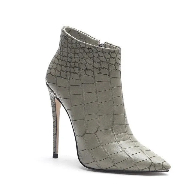 MORAZORA 2020 Neuankömmling Knöchelstiefel Damen Reißverschluss Spitzenschuh Herbst Winter Stiefel Elegante High Heels Party Hochzeitsschuhe Damen Fashion Nova Schuhe
