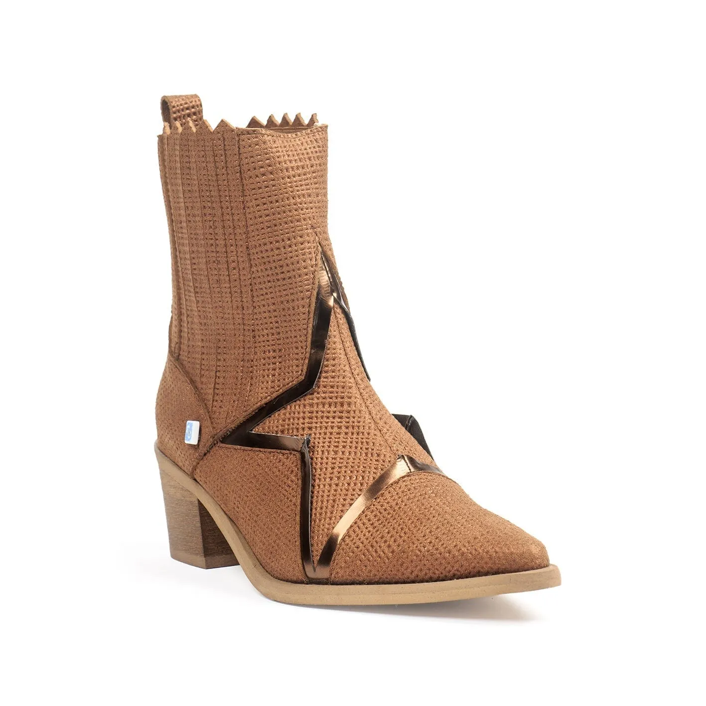 Meine Star Bruma Vegane Westernstiefel aus Maisleder | Braun