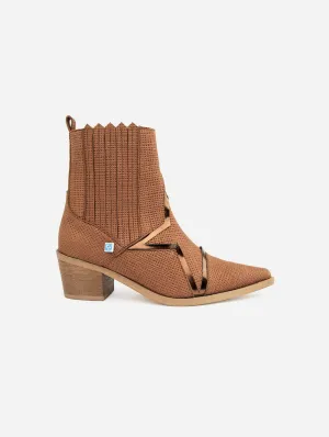 Meine Star Bruma Vegane Westernstiefel aus Maisleder | Braun