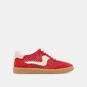 NOTICE SNEAKERS CHERRY PERFORIERTES NUBUCK