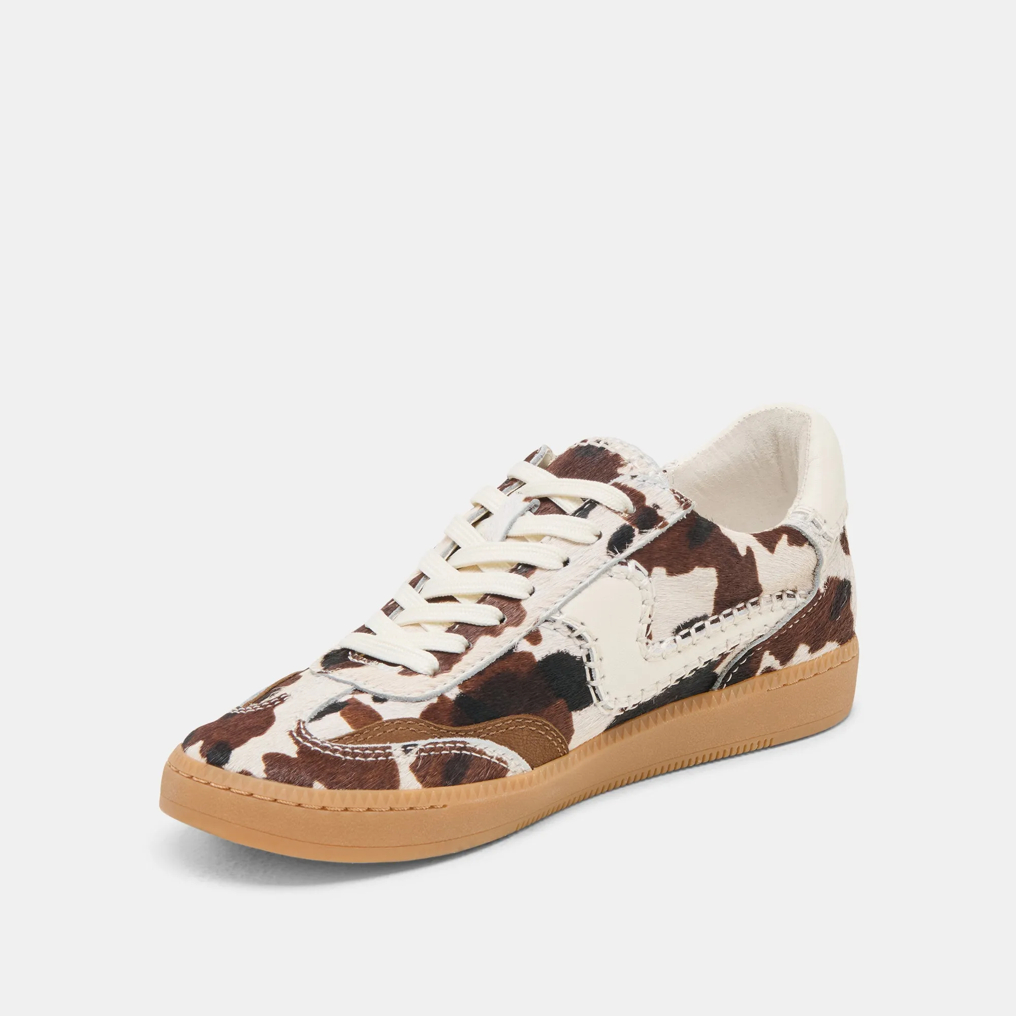 HINWEIS STITCH SNEAKERS KAKAO STIER KALBSHAAR