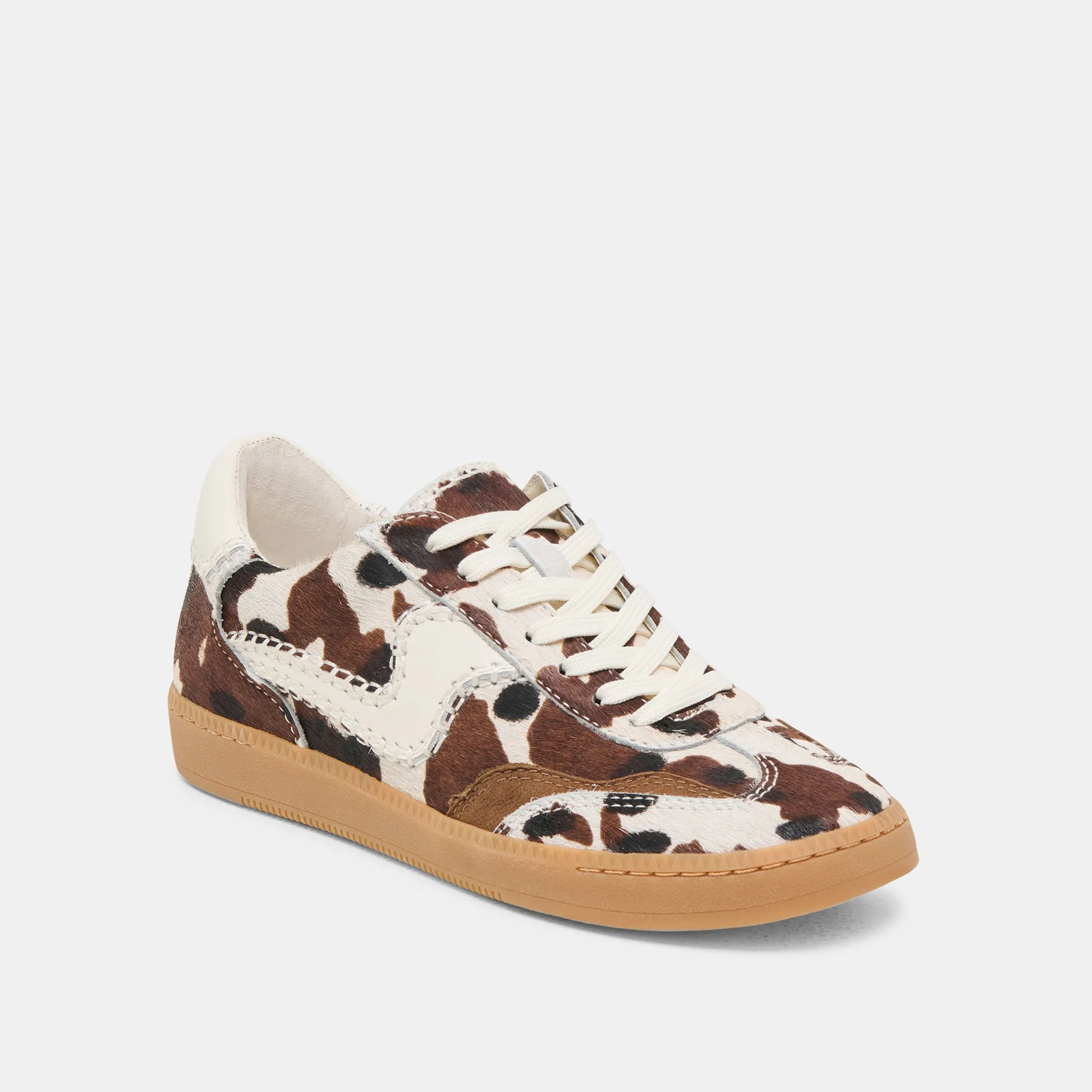 HINWEIS STITCH SNEAKERS KAKAO STIER KALBSHAAR