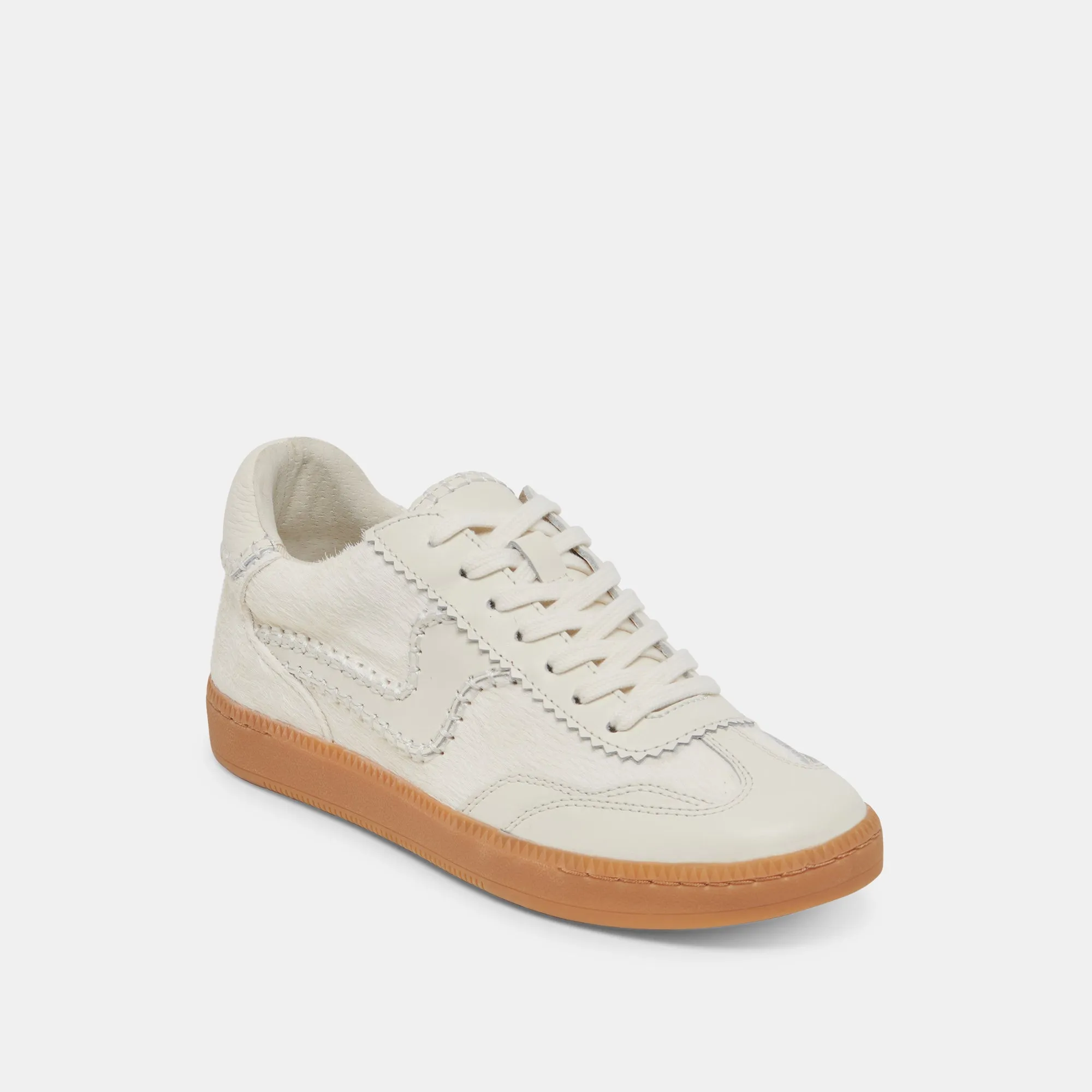 HINWEIS STITCH SNEAKERS ELFENBEIN KALBSHAAR