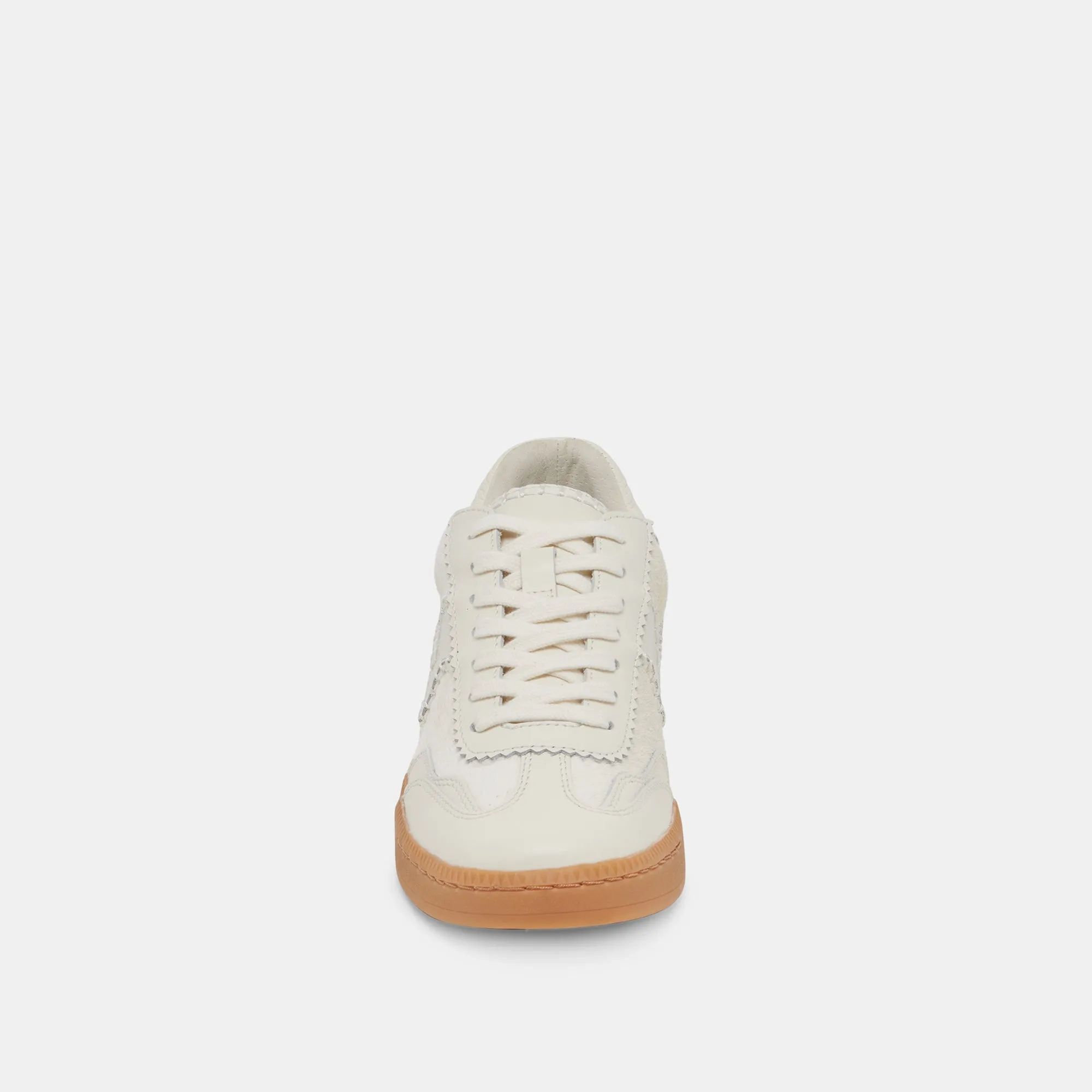 HINWEIS STITCH SNEAKERS ELFENBEIN KALBSHAAR