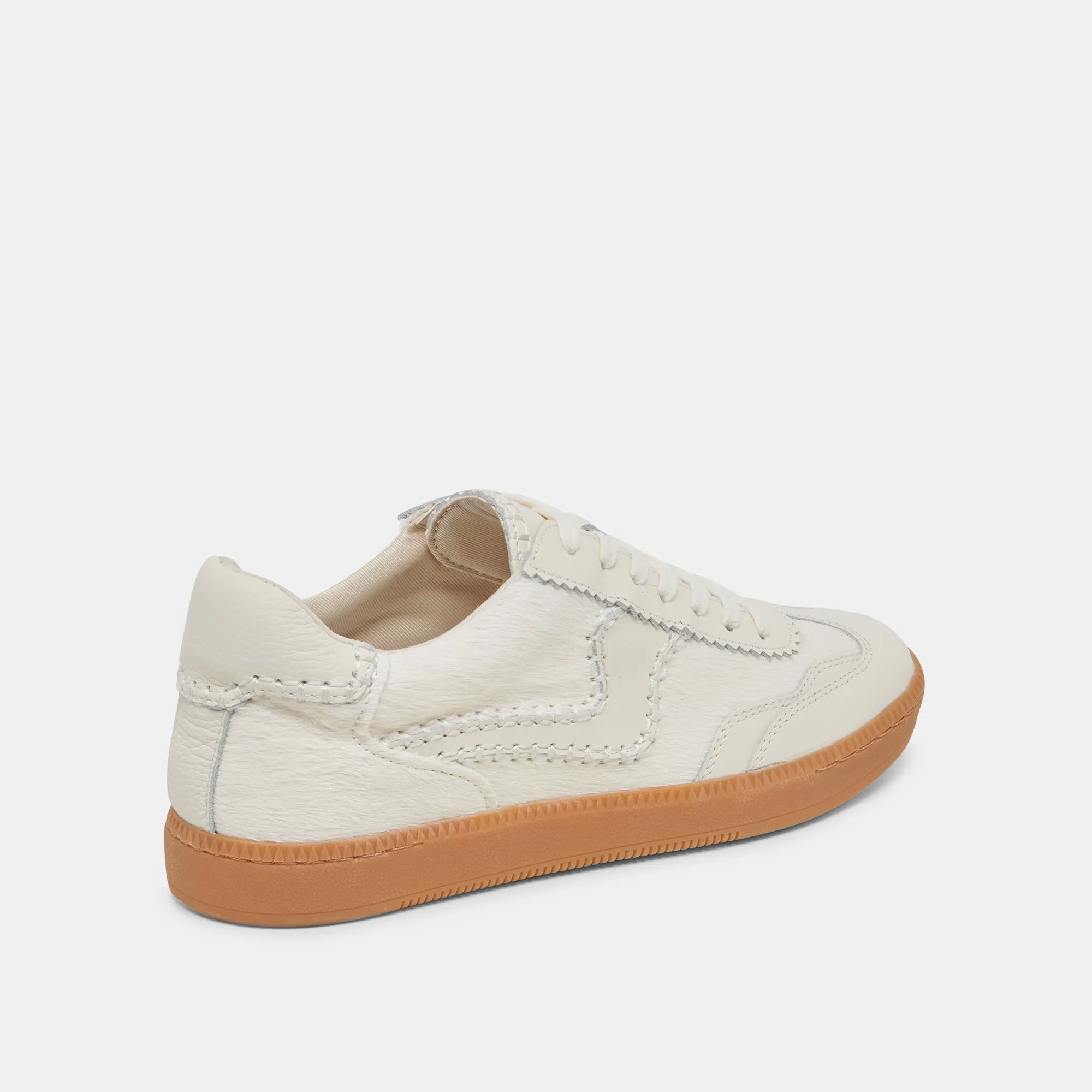 HINWEIS STITCH SNEAKERS ELFENBEIN KALBSHAAR