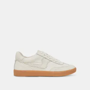 HINWEIS STITCH SNEAKERS ELFENBEIN KALBSHAAR