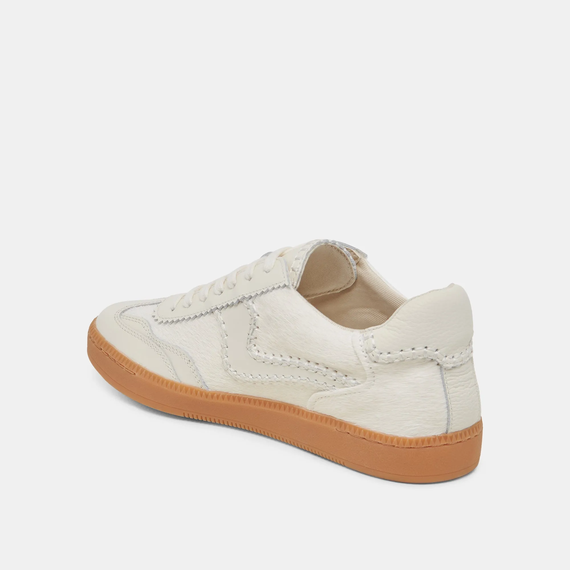 HINWEIS STITCH SNEAKERS ELFENBEIN KALBSHAAR