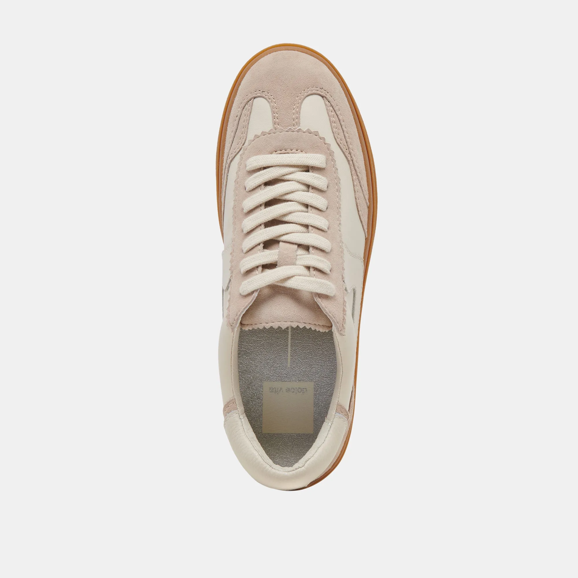 HINWEIS X SNEAKERS ELFENBEIN MULTI LEDER
