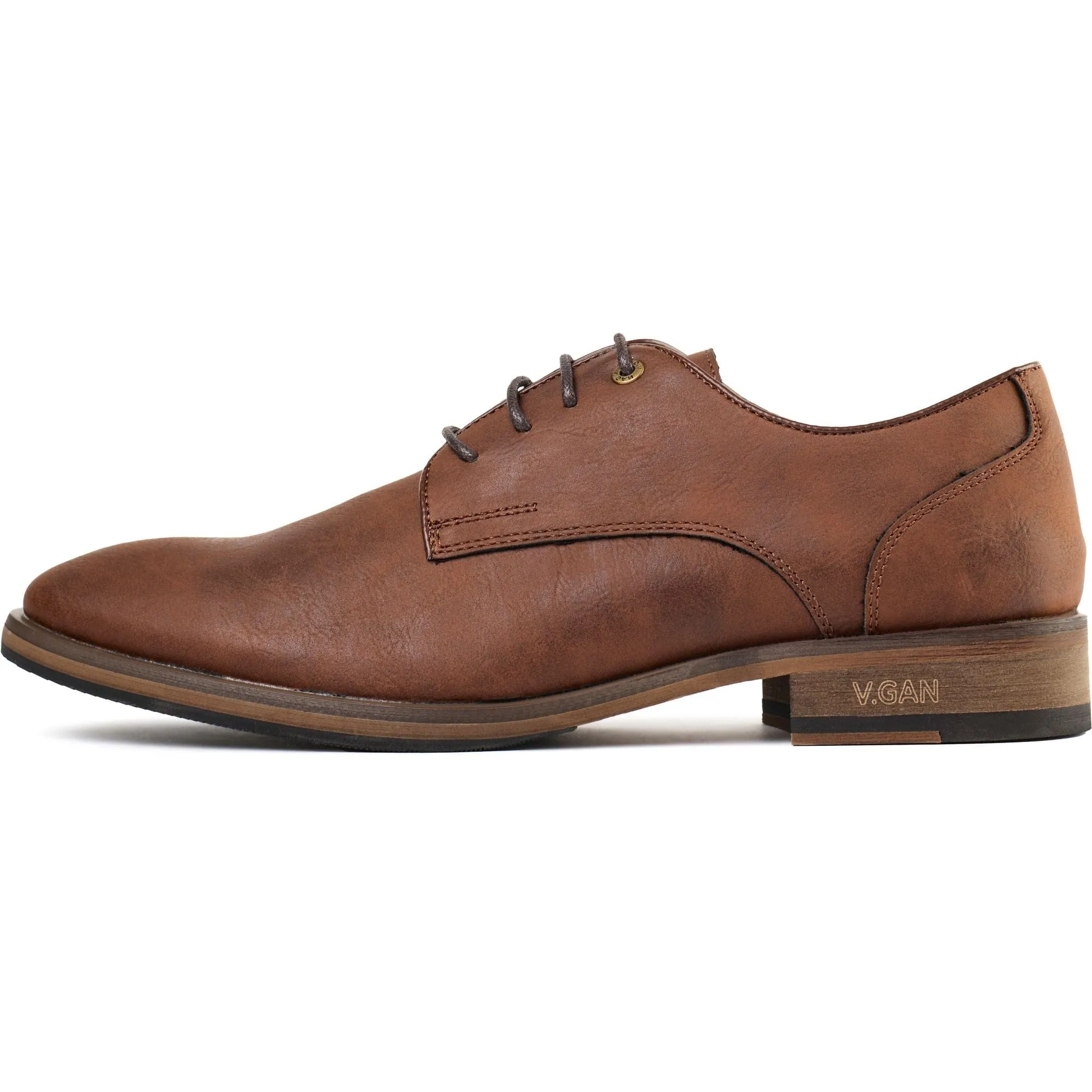 Oatmeal 2 Herren Derby-Schuhe aus veganem Leder | Hellbraun