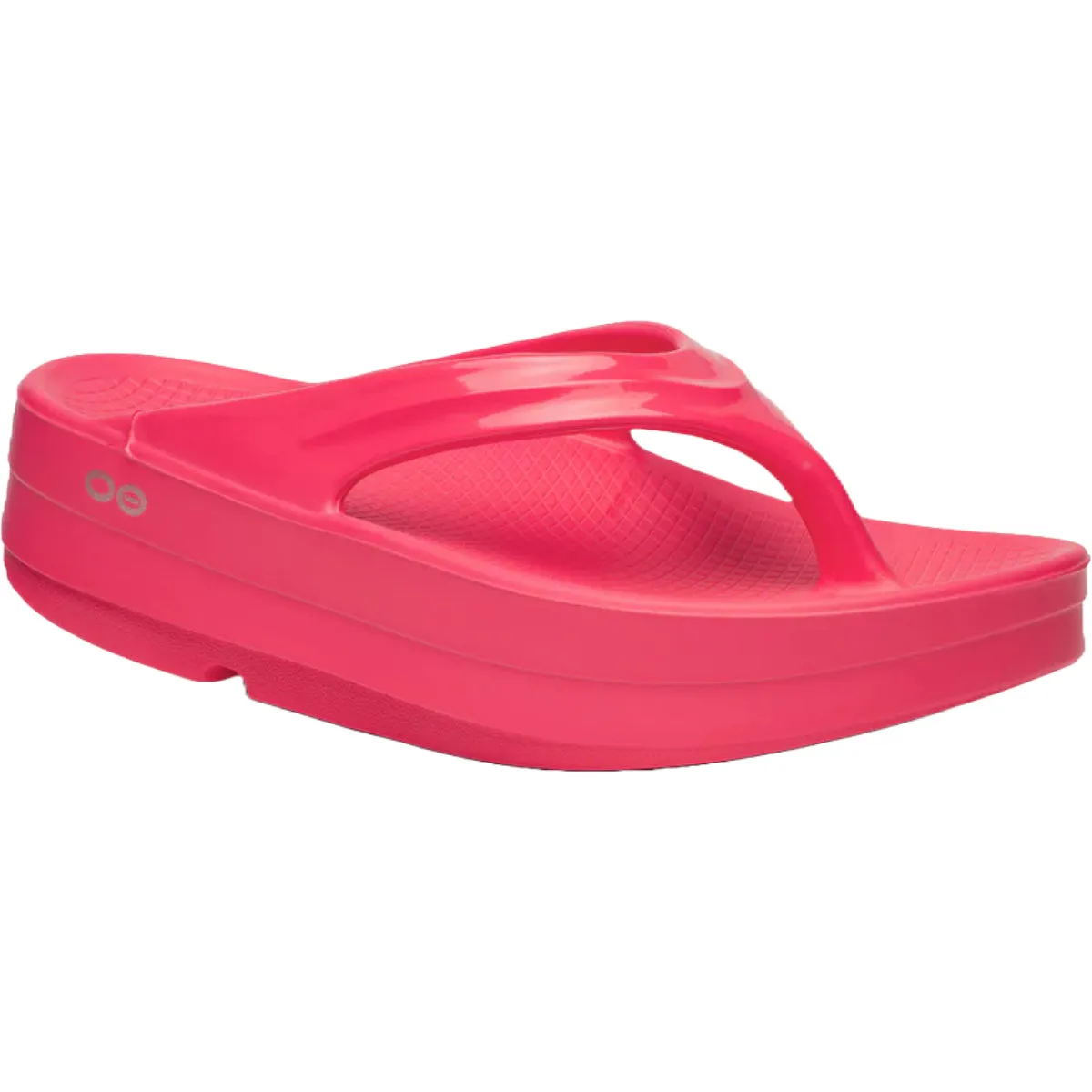 Oofos OOmega OOlala Sandale - Neon Beere Schuhe für Damen