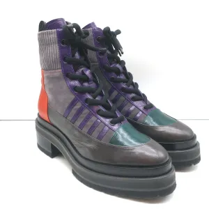 Pierre Hardy Plateau-Schnürstiefel Nevada Grau Wildleder & Leder Größe 41