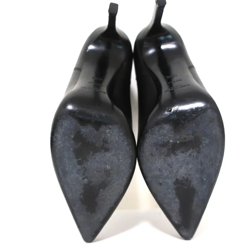 Saint Laurent Paris Chelsea Stiefel Schwarzes Leder Größe 40.5 Spitze Knöchelstiefel