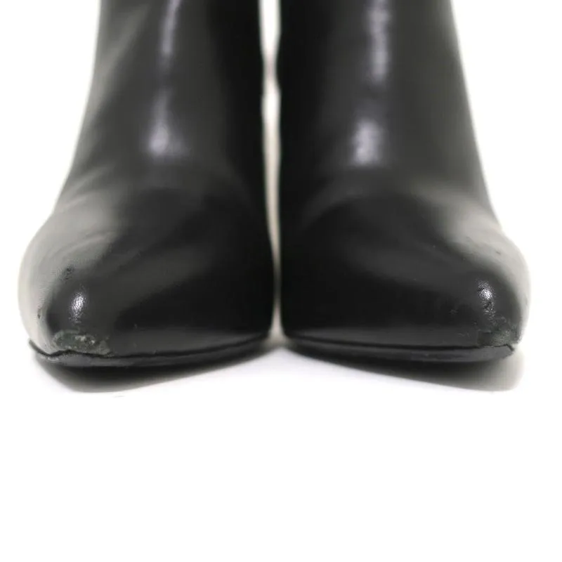 Saint Laurent Paris Chelsea Stiefel Schwarzes Leder Größe 40.5 Spitze Knöchelstiefel