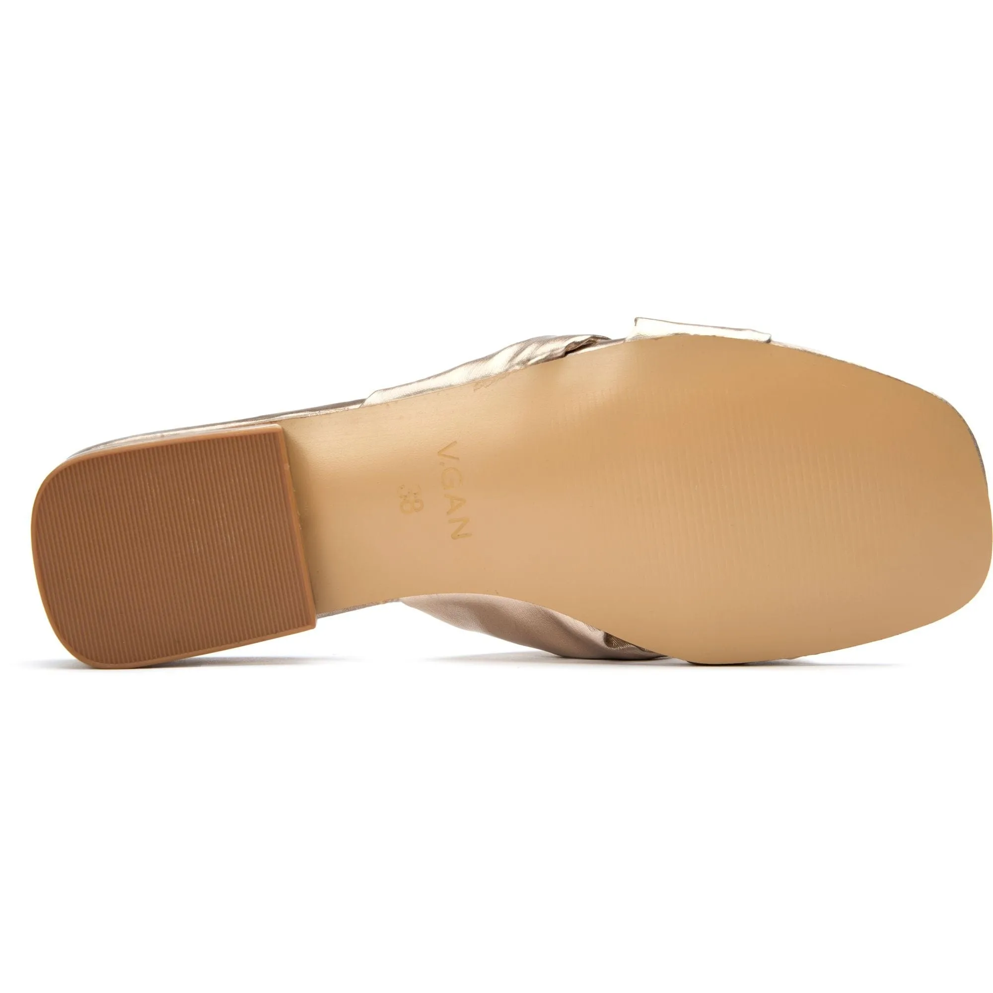Salsify Damen Veganer Leder Knoten-Sandalen | Gold