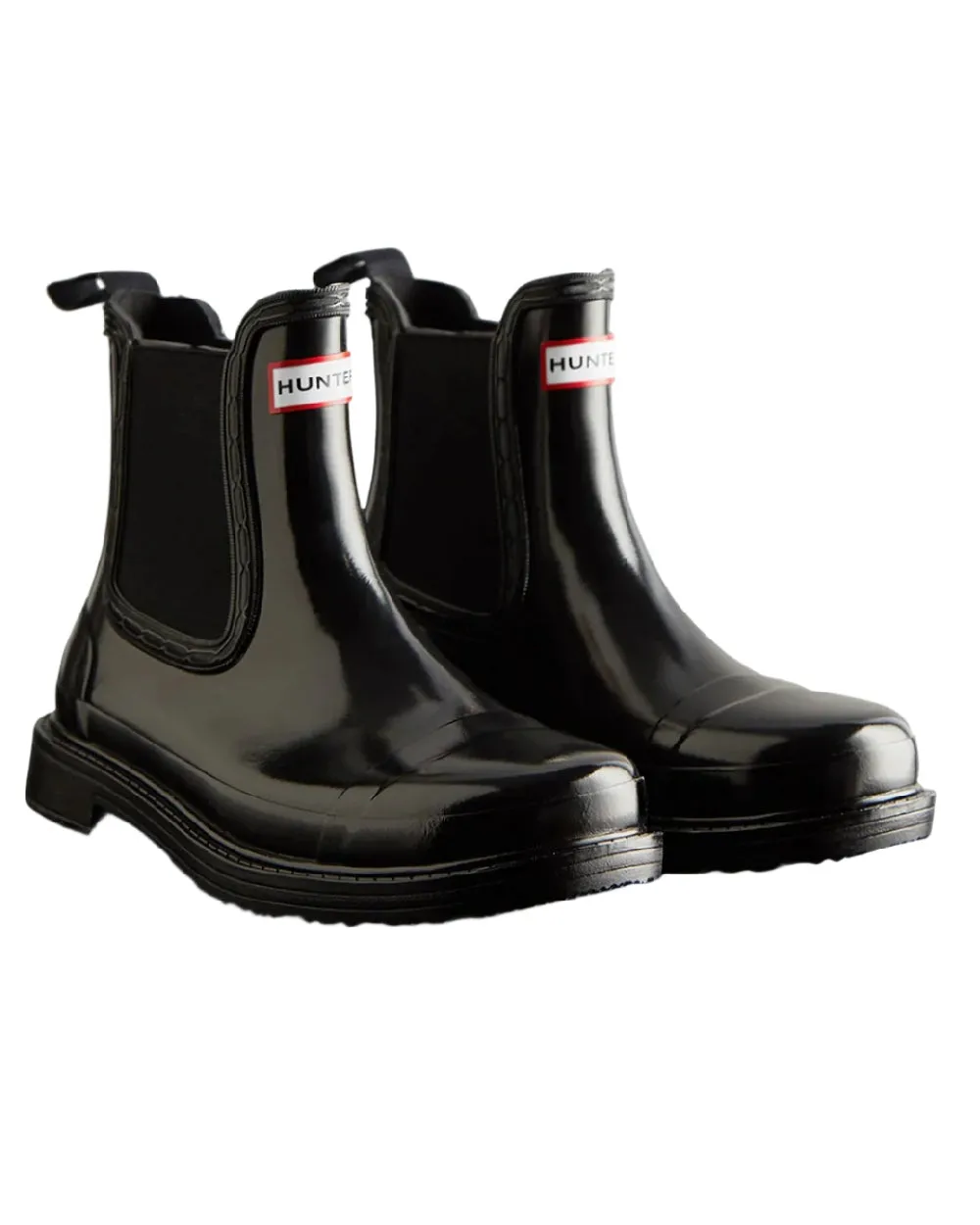 Hunter Stiefel Hunter Damen Commando Glanz Chelsea Stiefel
