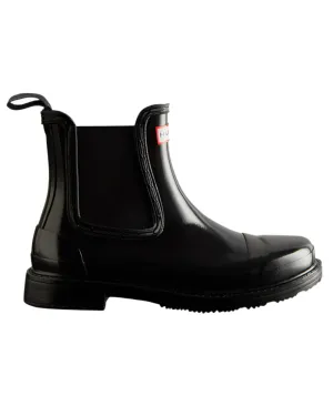 Hunter Stiefel Hunter Damen Commando Glanz Chelsea Stiefel