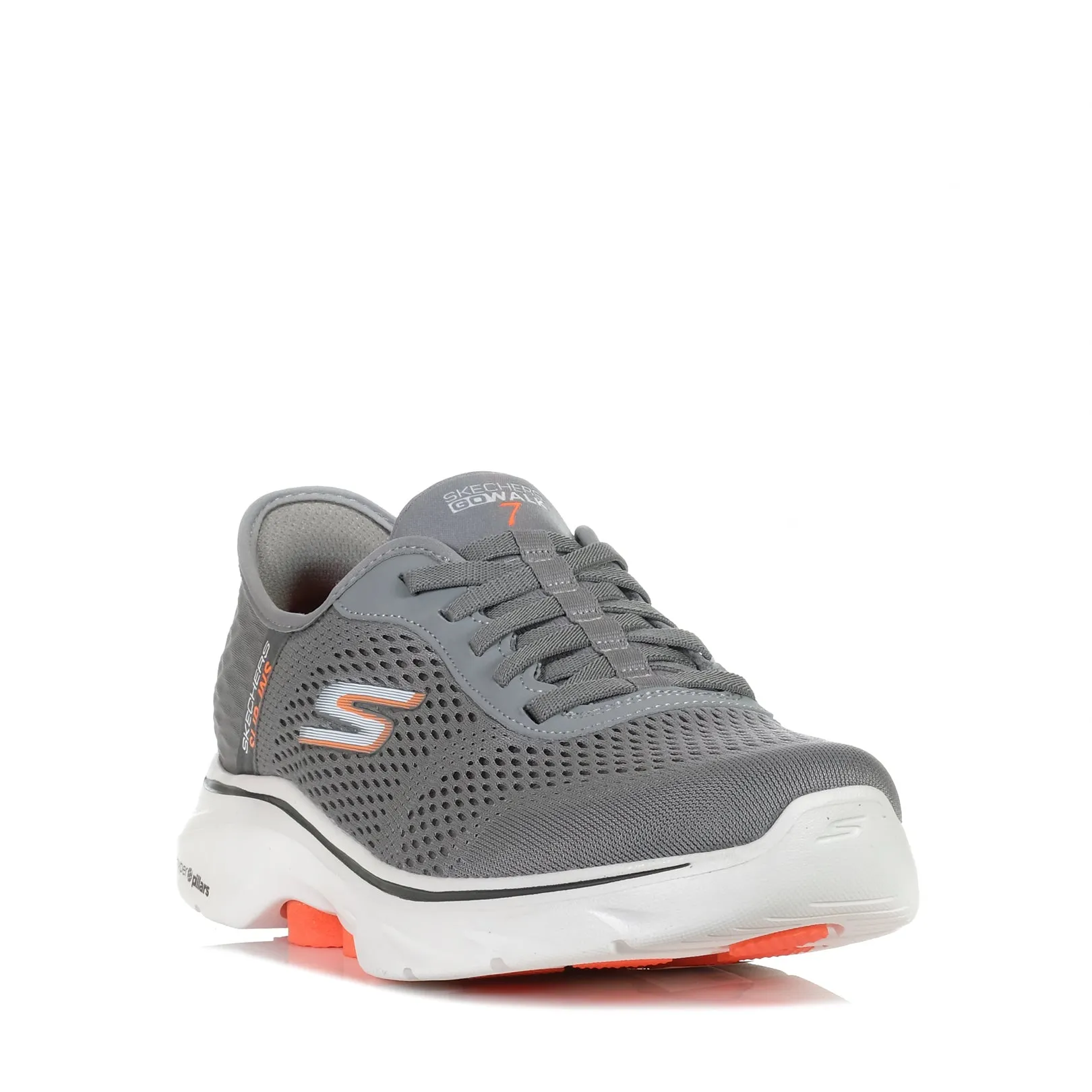Skechers Slip-Ins: GOwalk 7 - Free Hand 2 216648 Grau/Orange
