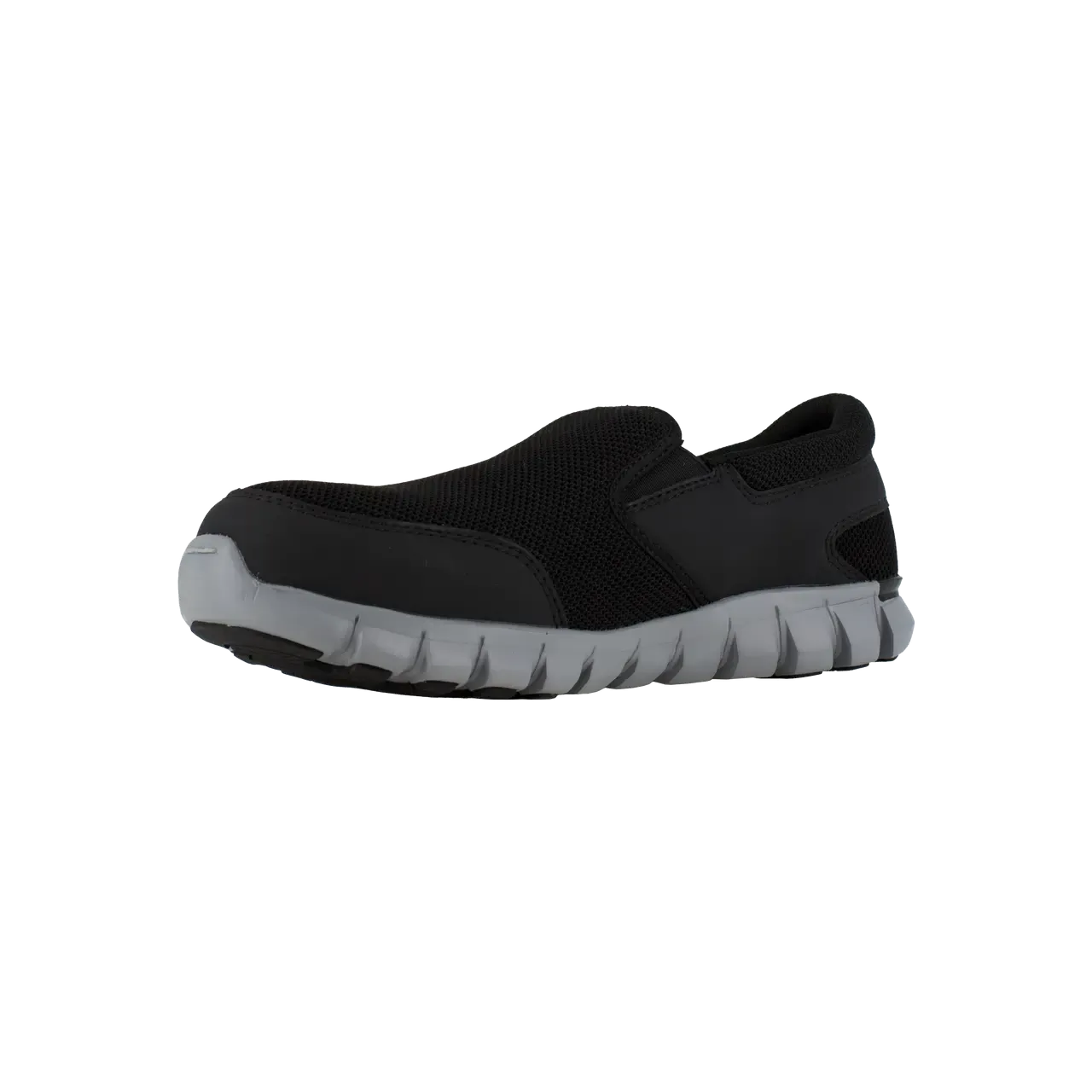 Sublite Cushion All-Toe Slip-On Sport-Arbeitsschuh Schwarz/Grau