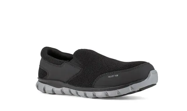 Sublite Cushion All-Toe Slip-On Sport-Arbeitsschuh Schwarz/Grau