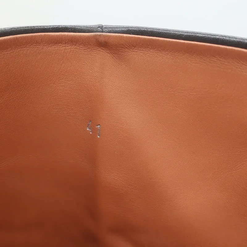 Vetements Gypsy Highlighter Absatz Stiefeletten Schwarz Vintage Leder Größe 41