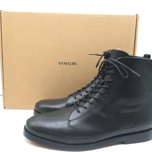 Vince Cooper Schnürstiefeletten Schwarz Leder Größe 8