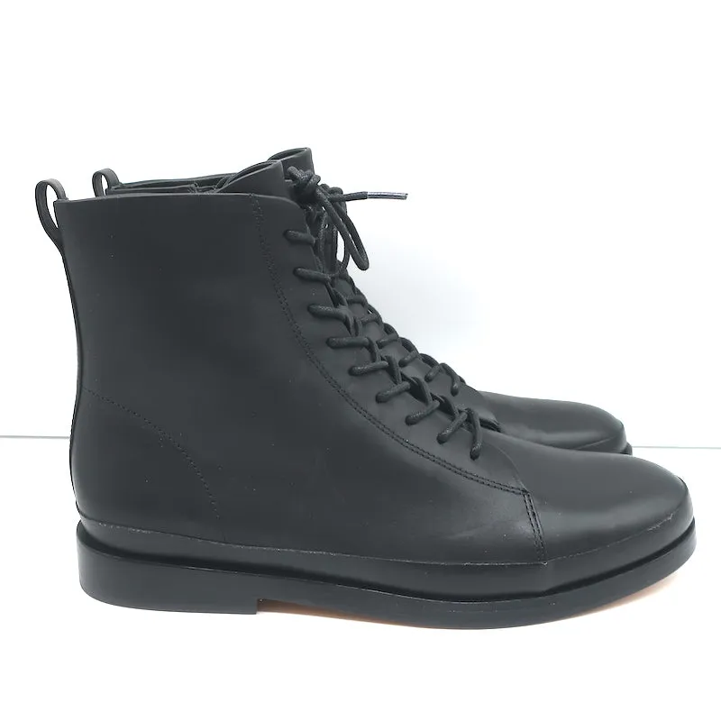 Vince Cooper Schnürstiefeletten Schwarz Leder Größe 8
