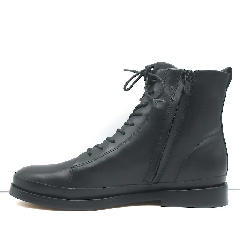 Vince Cooper Schnürstiefeletten Schwarz Leder Größe 8