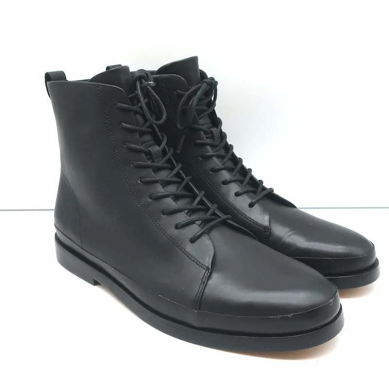 Vince Cooper Schnürstiefeletten Schwarz Leder Größe 8