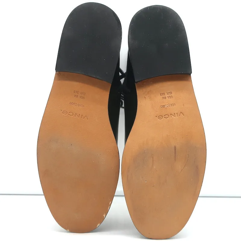 Vince Cooper Schnürstiefeletten Schwarz Leder Größe 8