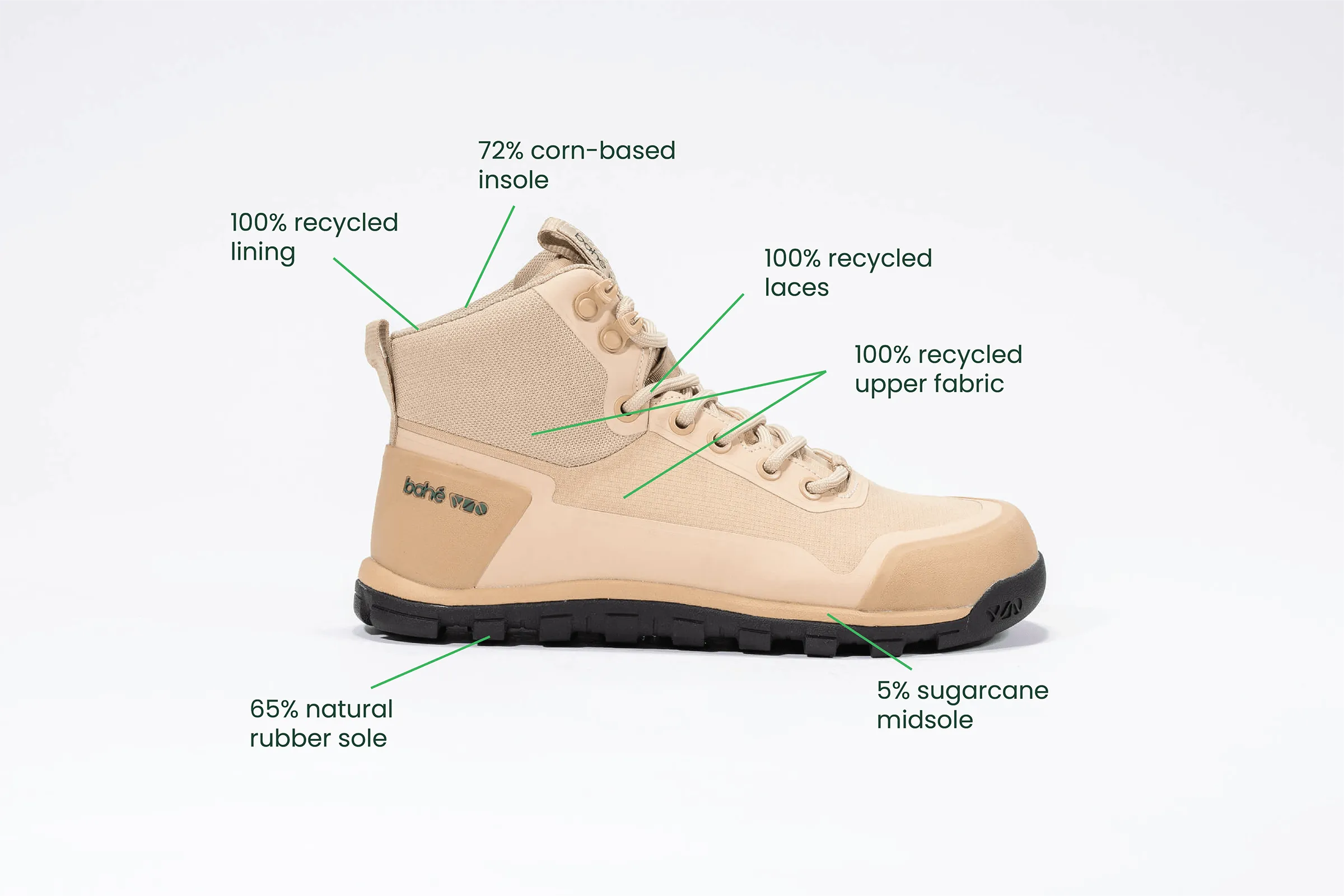Damen Rediscover Grounding Barfuß-Wanderstiefel | Düne