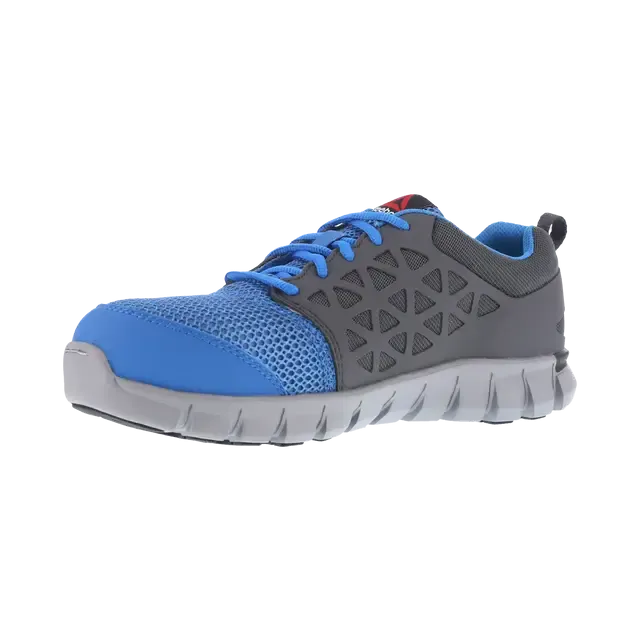Damen Sublite Cushion Sicherheitssportschuh mit Stahlkappe Grau/Blau