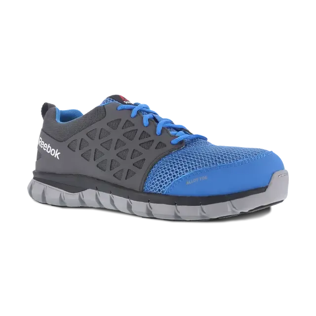 Damen Sublite Cushion Sicherheitssportschuh mit Stahlkappe Grau/Blau