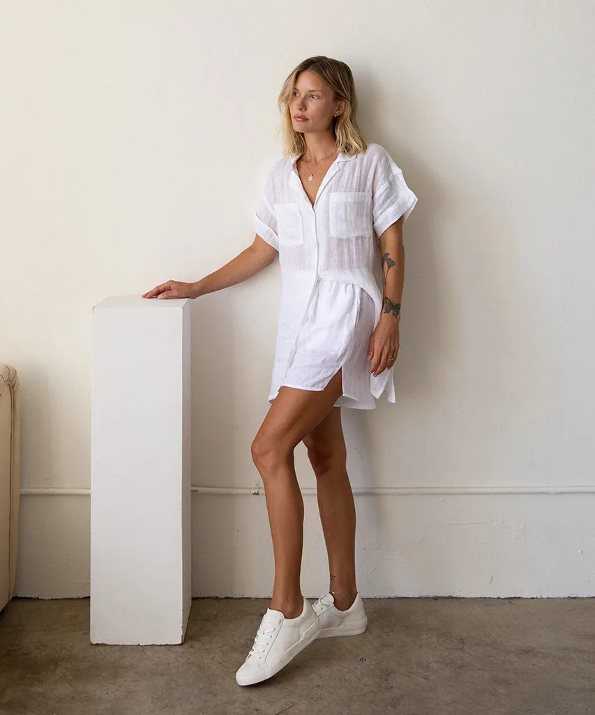 ZINA 360 SNEAKER WEIß AUS RECYCELTEM LEDER