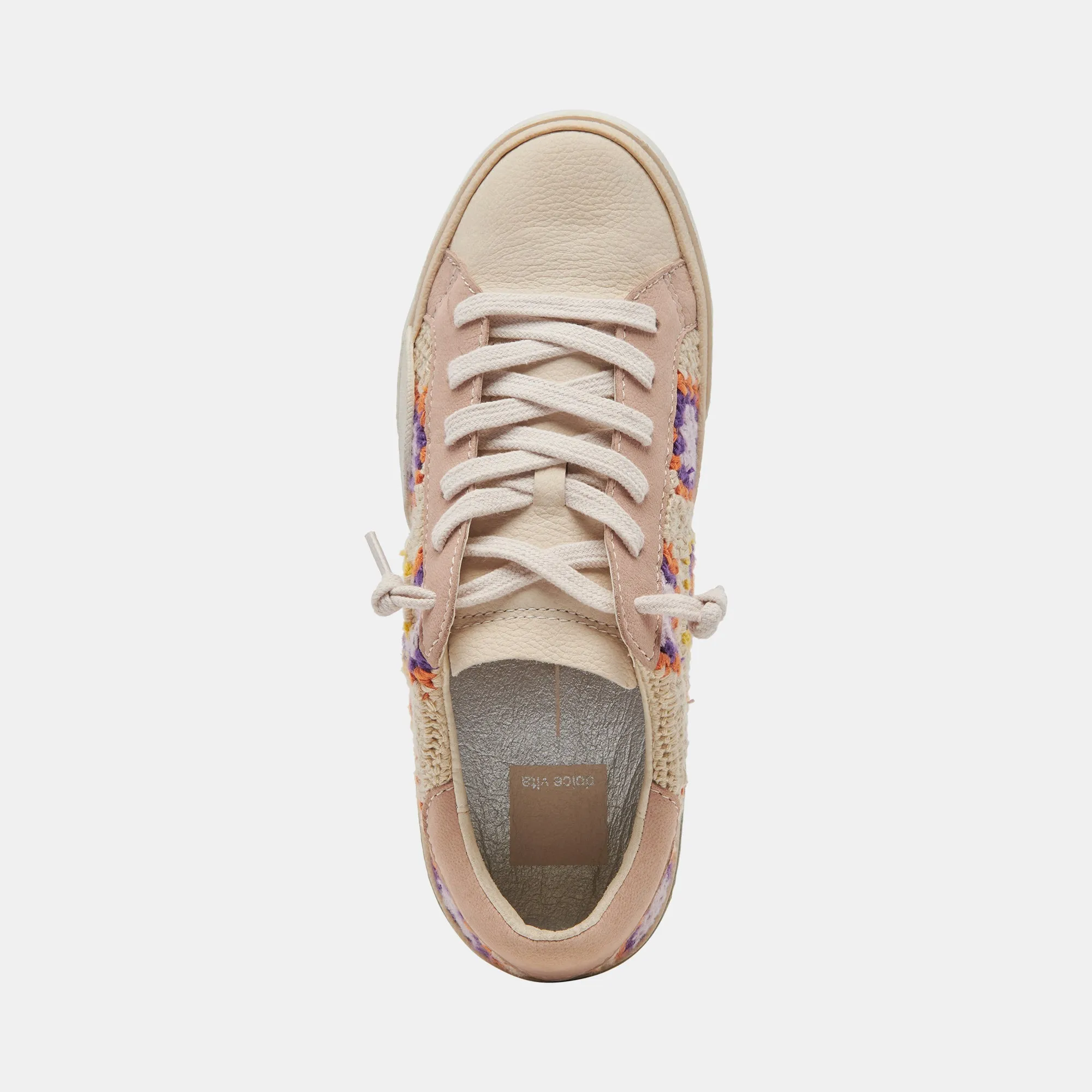ZINA CROCHET SNEAKERS LILA BLUMENHÄKELN