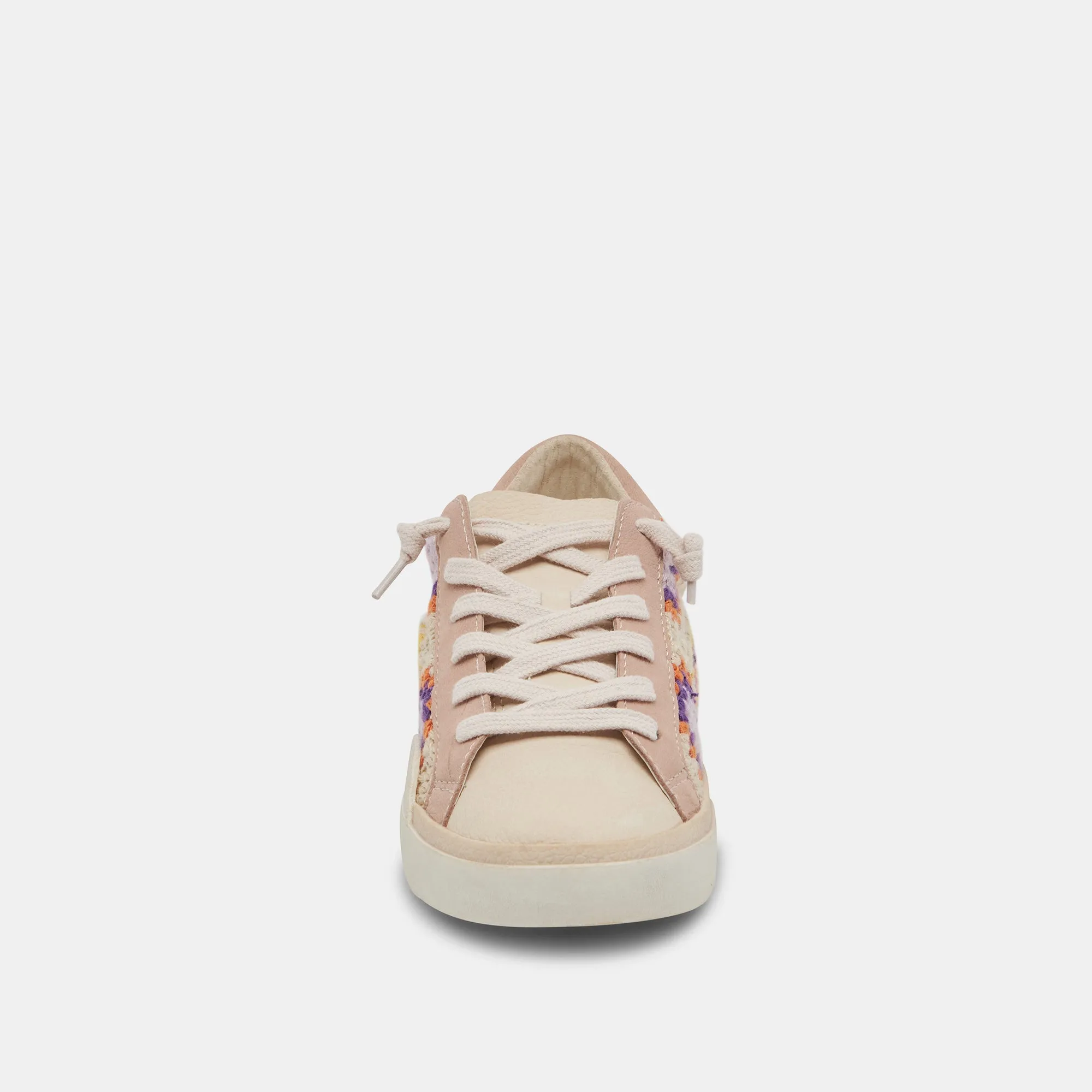 ZINA CROCHET SNEAKERS LILA BLUMENHÄKELN