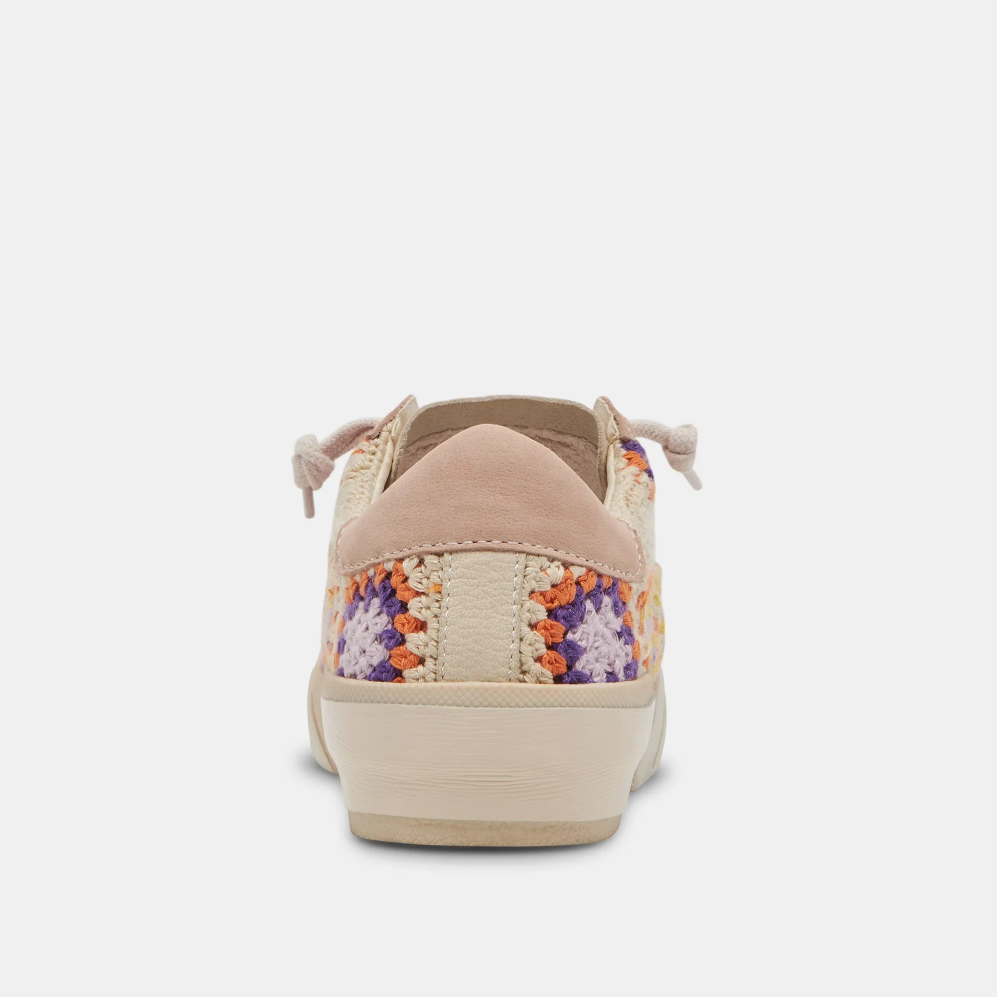 ZINA CROCHET SNEAKERS LILA BLUMENHÄKELN