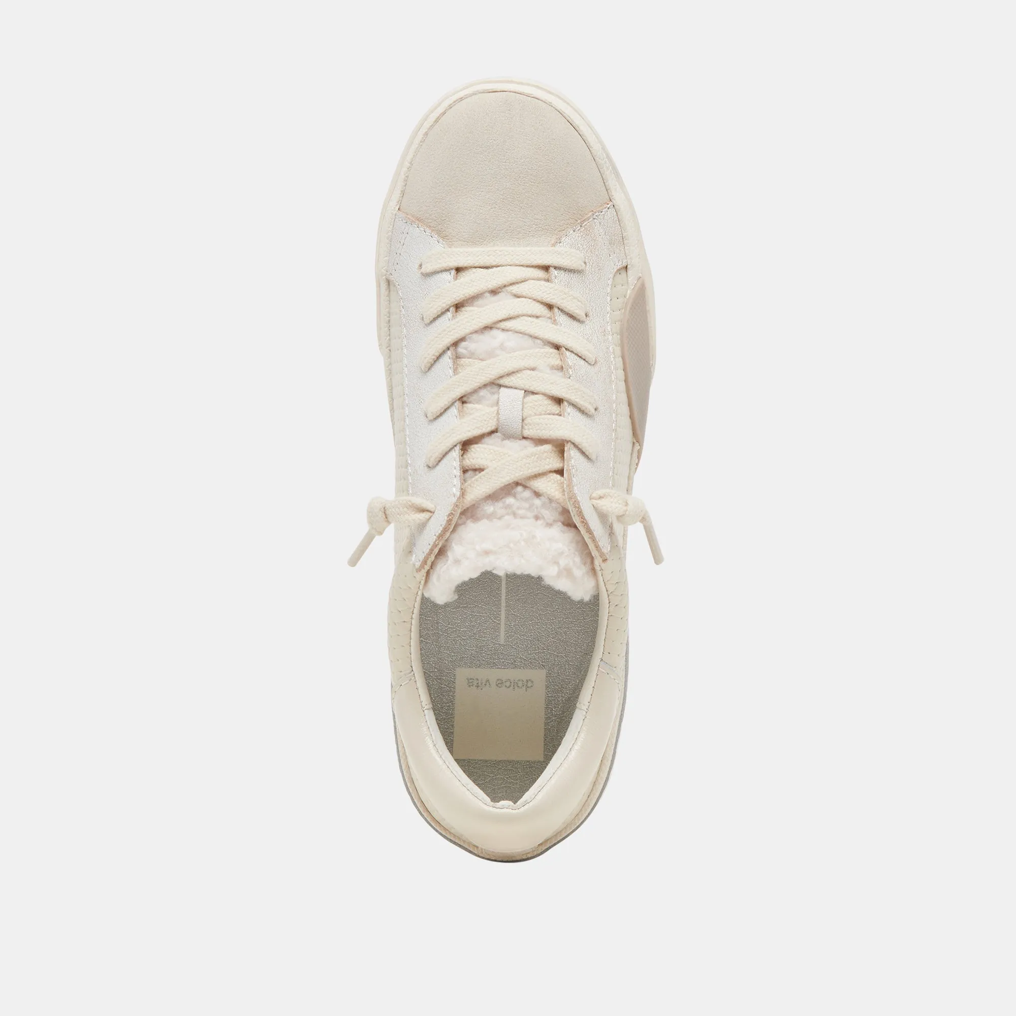 ZINA PLUSH SNEAKERS OFF WHITE GEWEBT