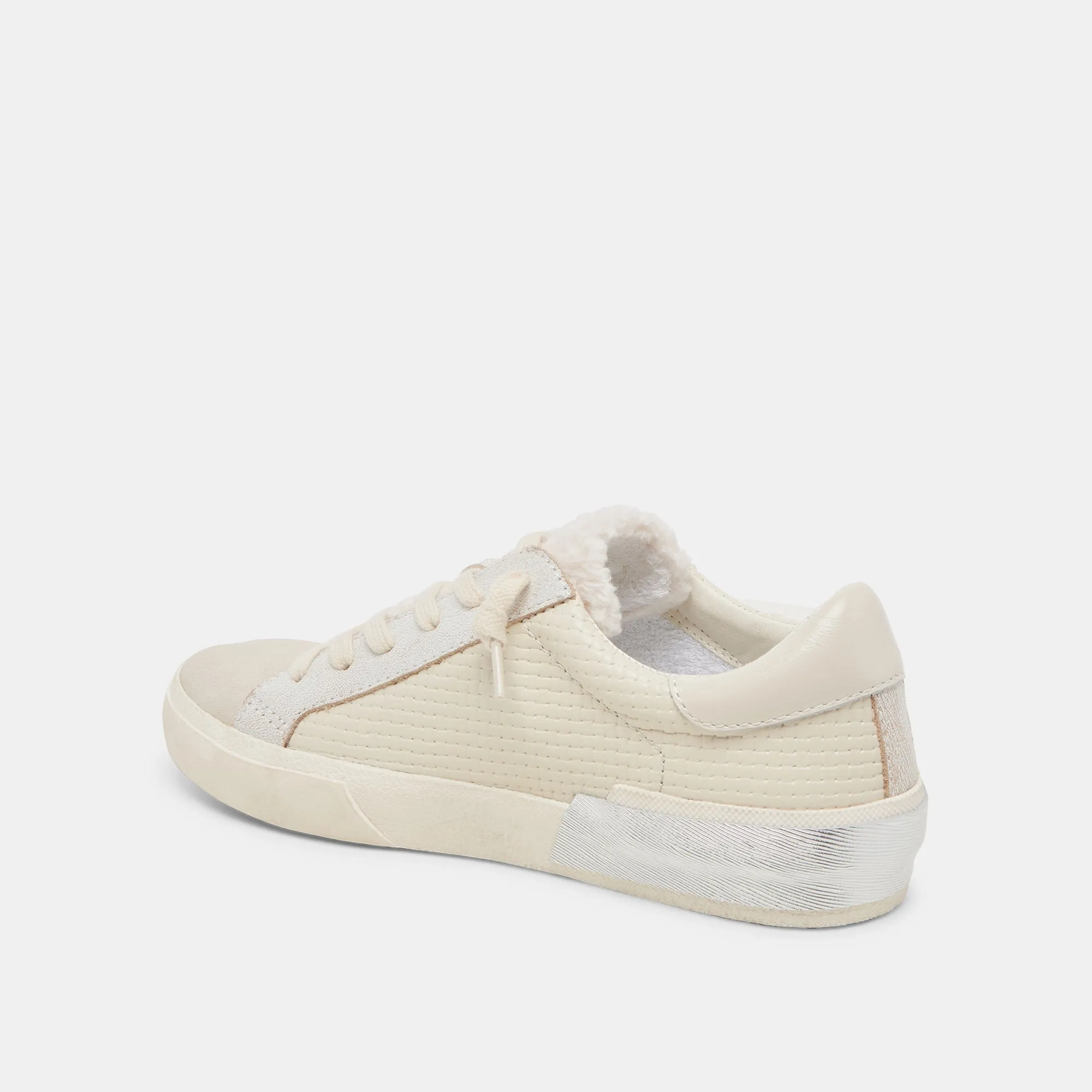 ZINA PLUSH SNEAKERS OFF WHITE GEWEBT