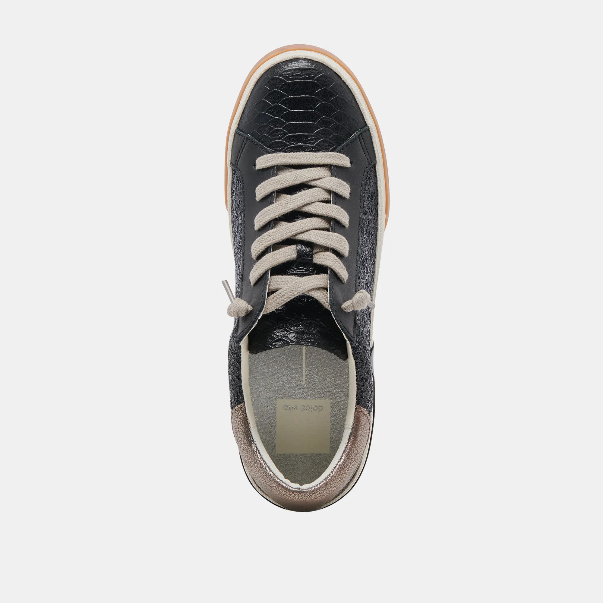 ZINA SNEAKERS SCHWARZ SCHIMMERNDER GLITZER