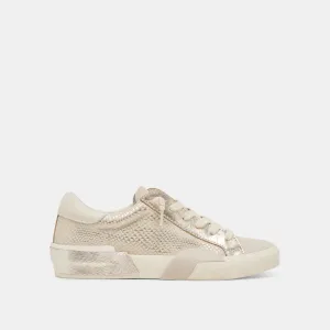 ZINA SNEAKERS CHAMPAGNE GEPRÄGTES LEDER