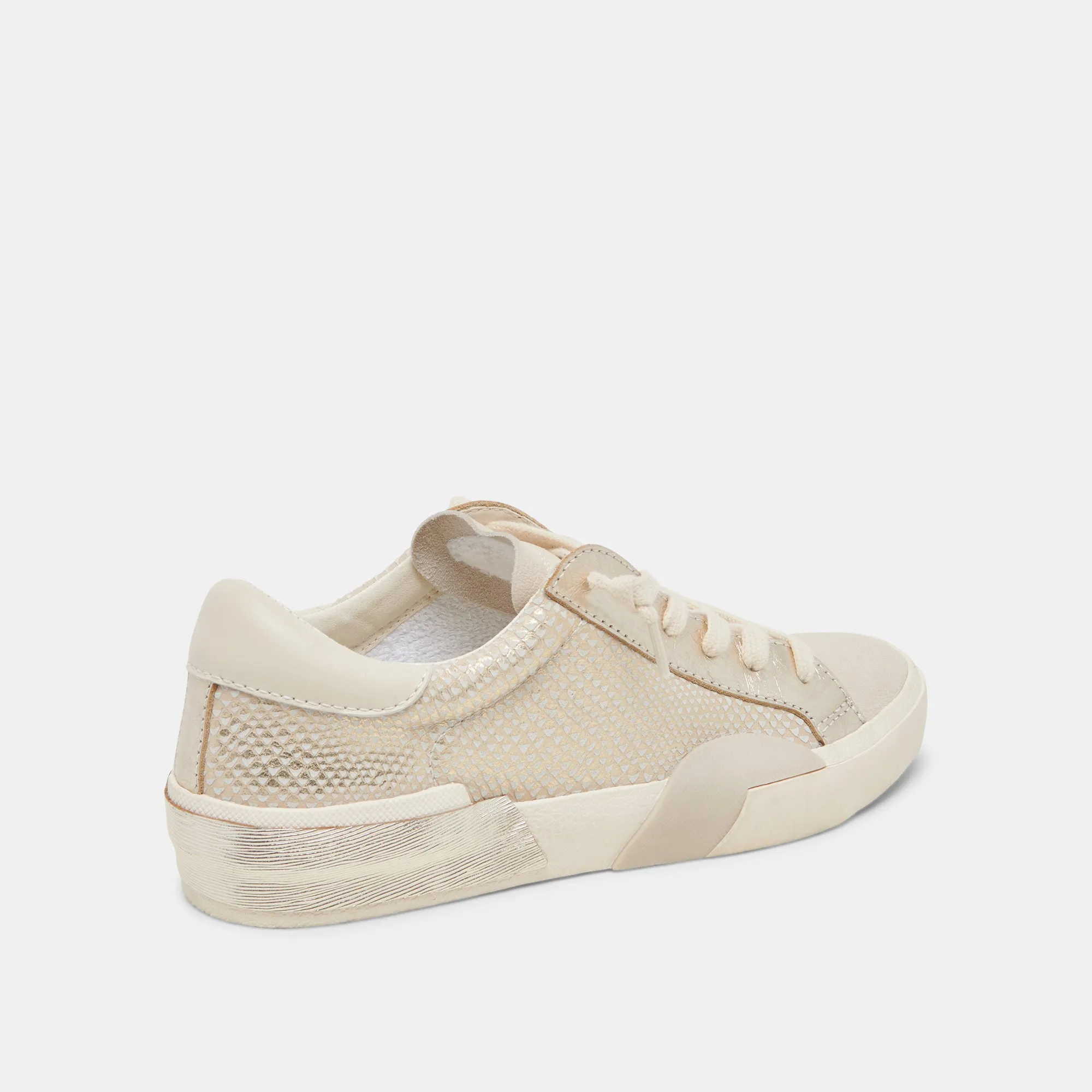 ZINA SNEAKERS CHAMPAGNE GEPRÄGTES LEDER