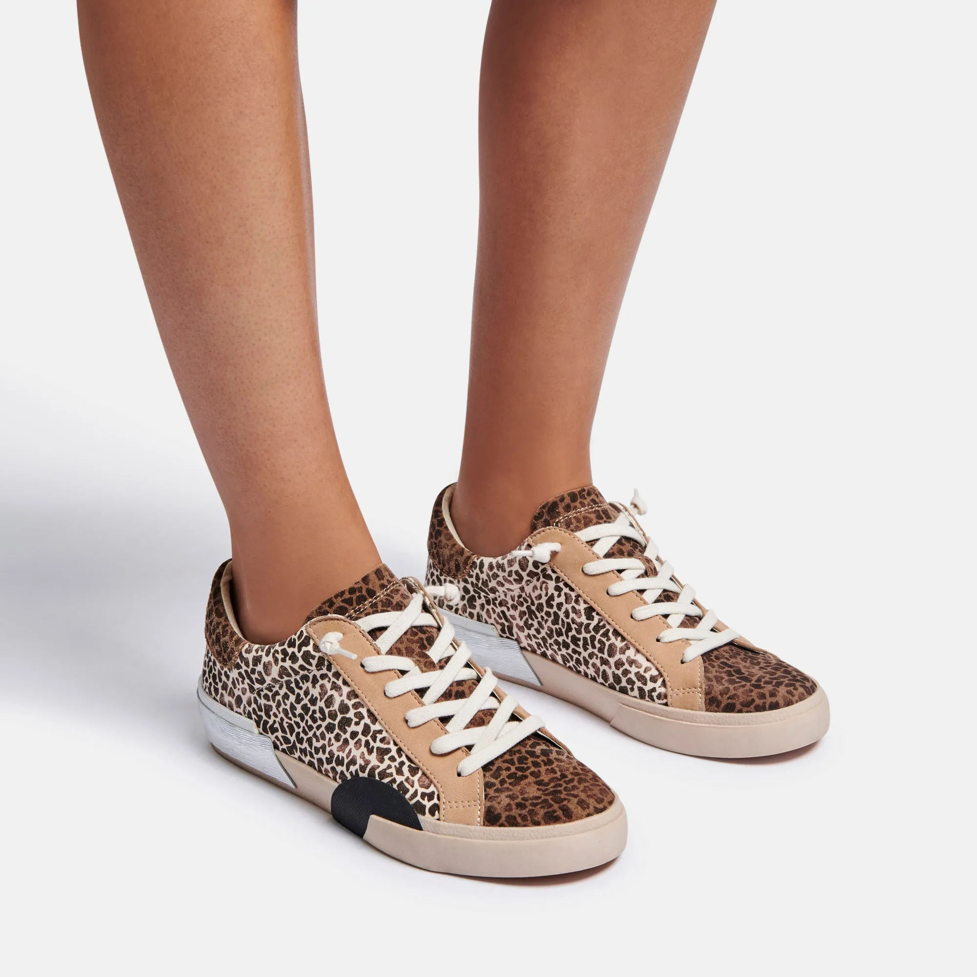 ZINA SNEAKERS LEOPARD MULTI ANGESCHLAGENES WILDLEDER