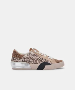 ZINA SNEAKERS LEOPARD MULTI ANGESCHLAGENES WILDLEDER
