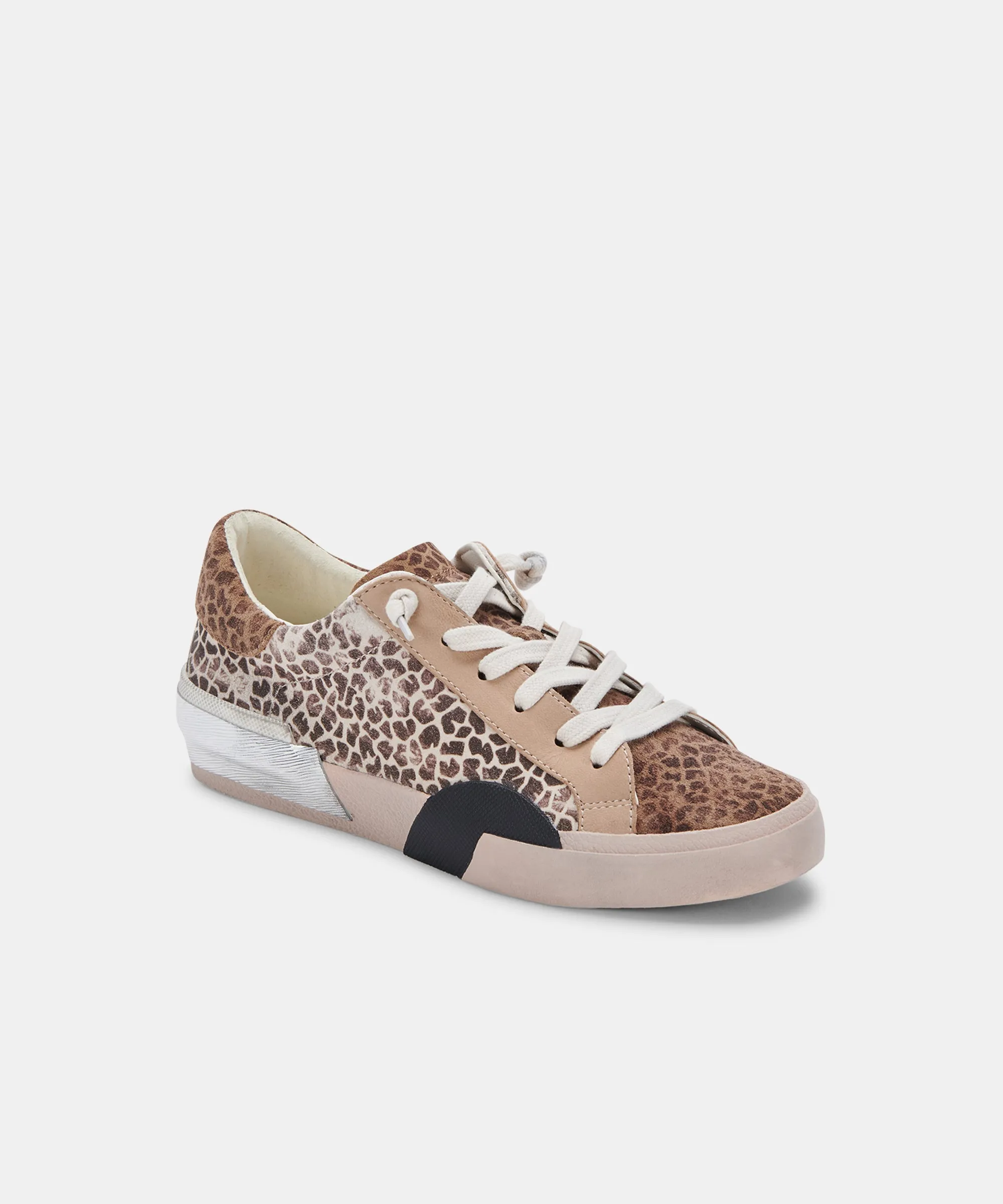 ZINA SNEAKERS LEOPARD MULTI ANGESCHLAGENES WILDLEDER