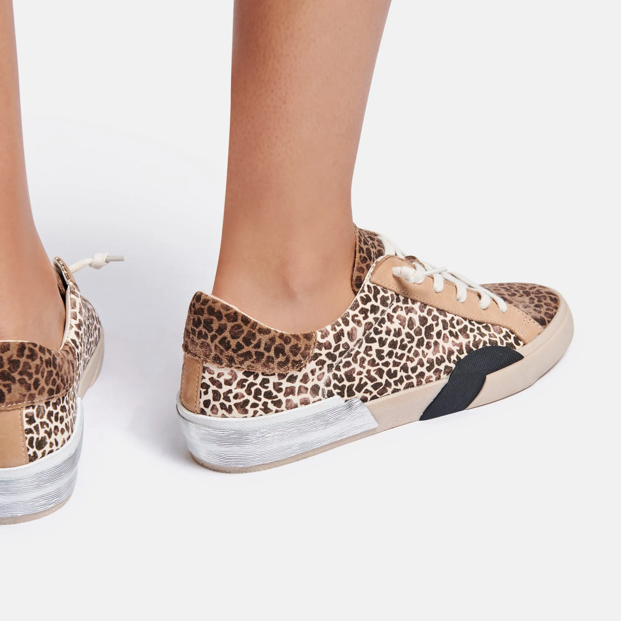 ZINA SNEAKERS LEOPARD MULTI ANGESCHLAGENES WILDLEDER