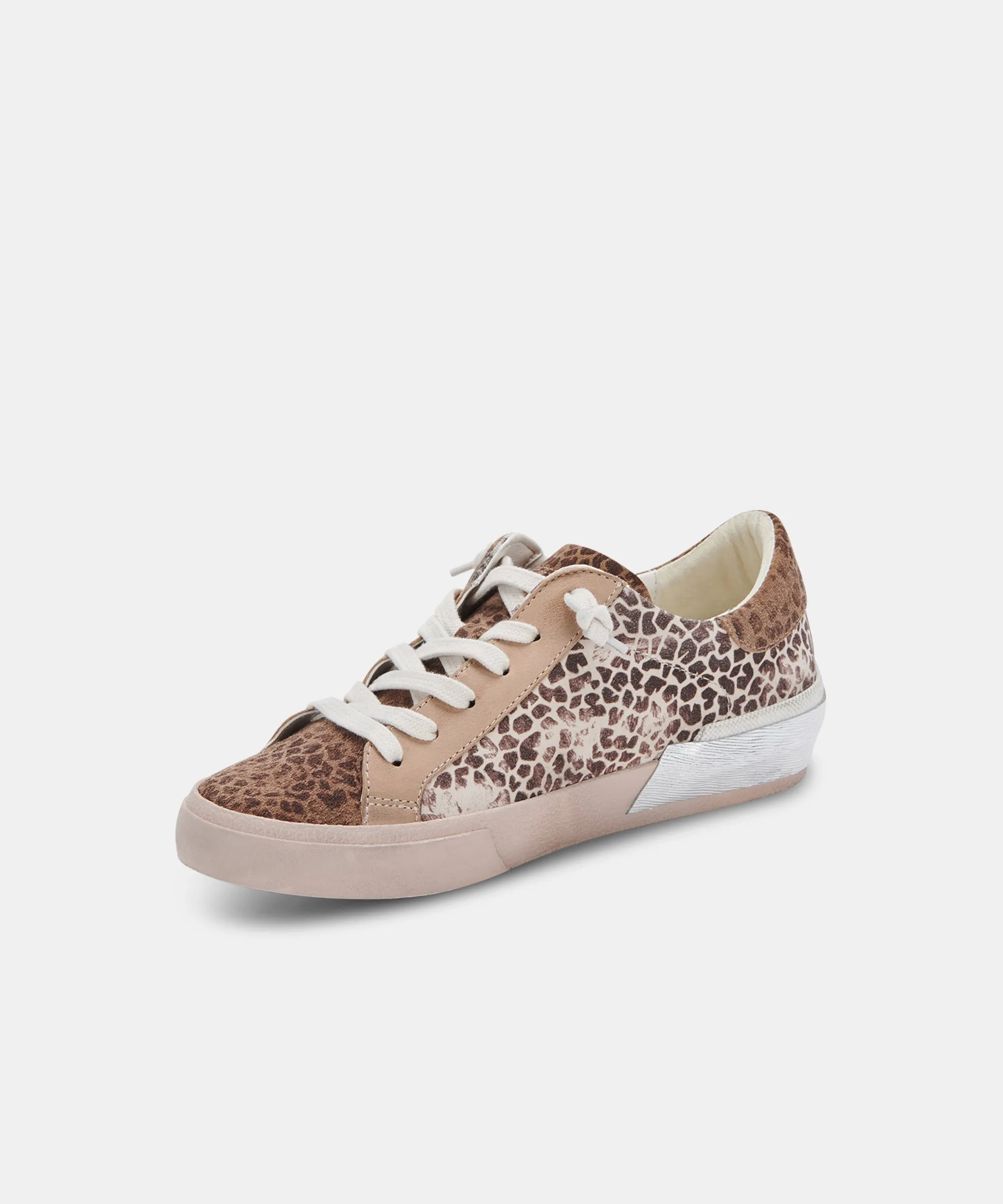 ZINA SNEAKERS LEOPARD MULTI ANGESCHLAGENES WILDLEDER