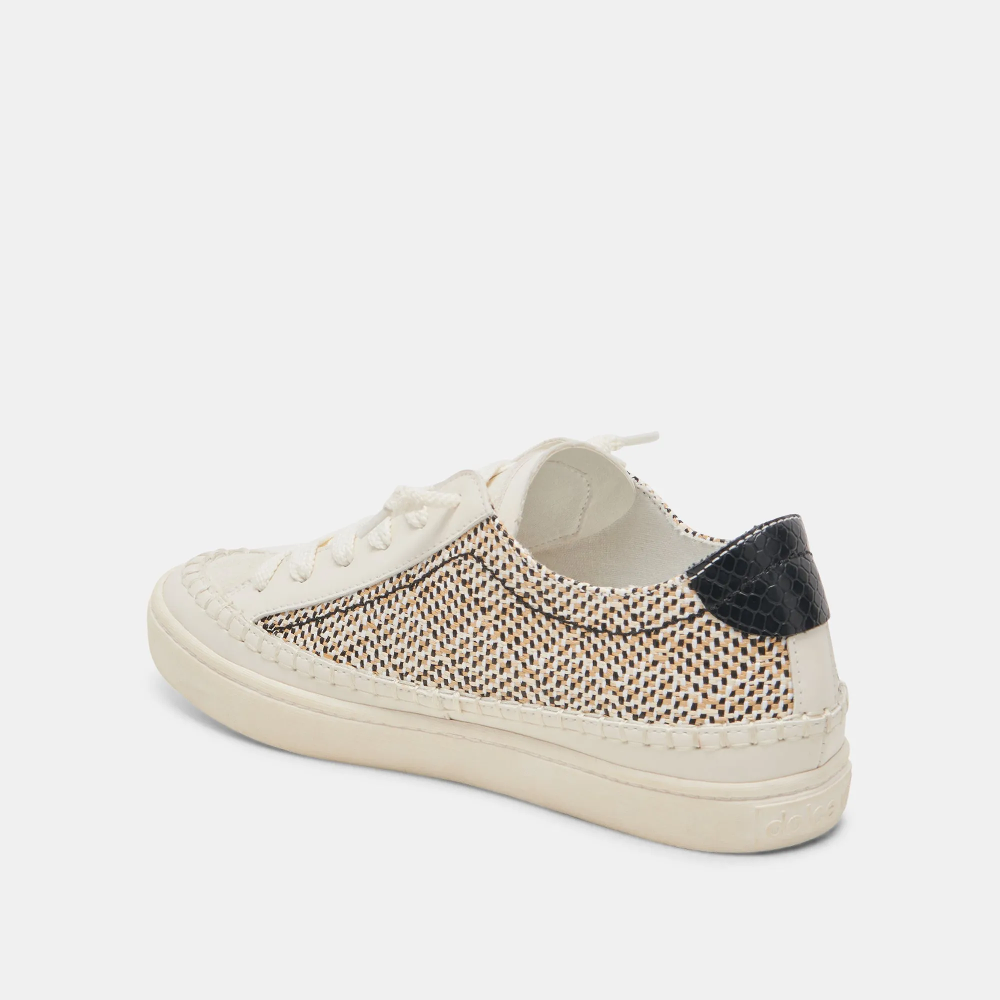 ZOLEN SNEAKERS SCHWARZ NATUR RAFFIA