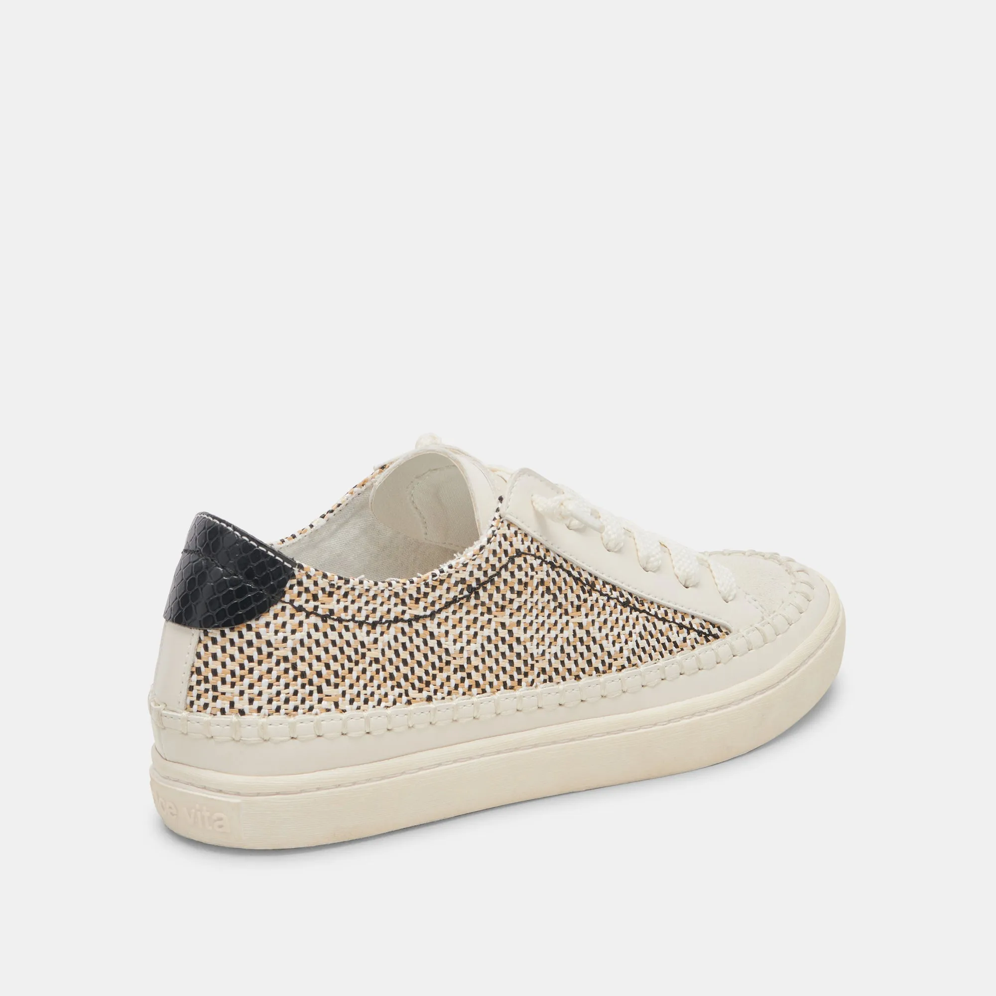 ZOLEN SNEAKERS SCHWARZ NATUR RAFFIA