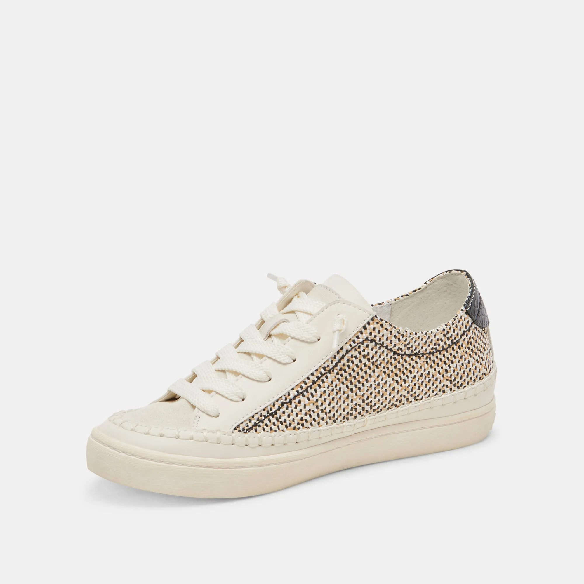 ZOLEN SNEAKERS SCHWARZ NATUR RAFFIA